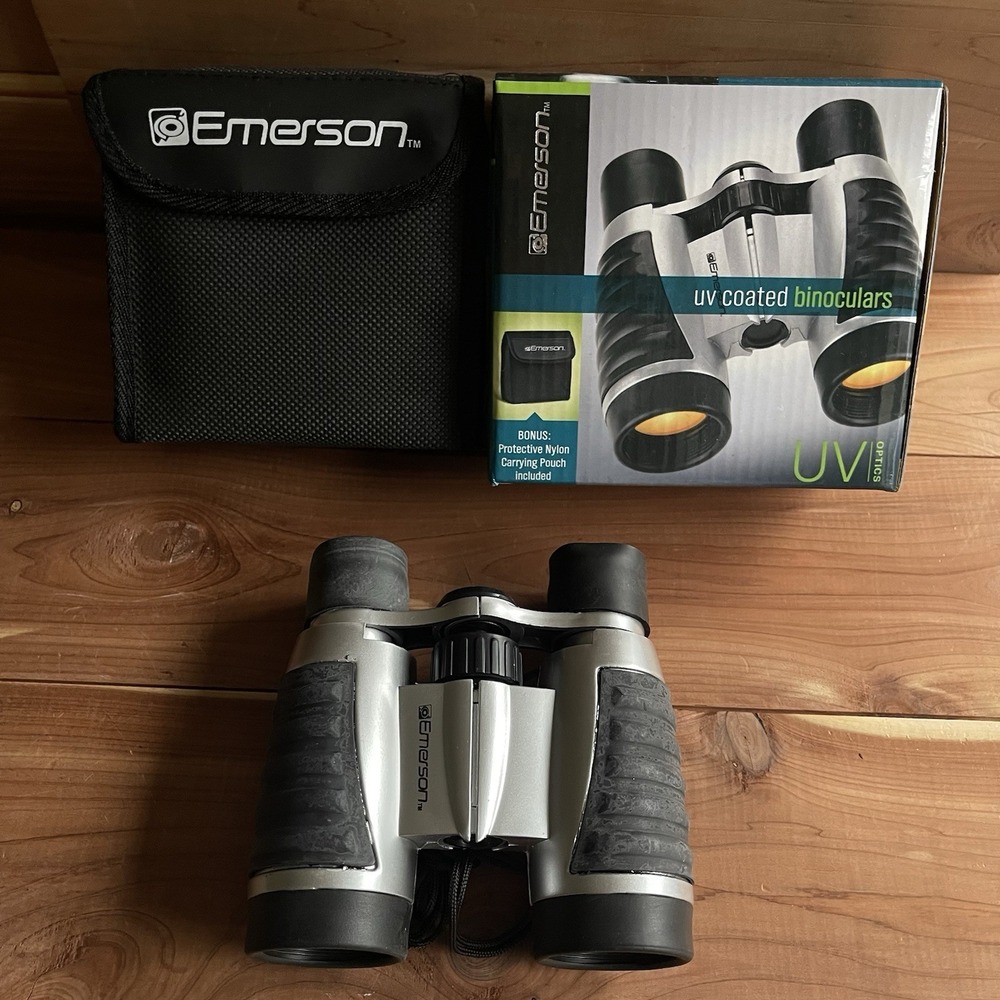 New Emerson UV Coated Mini Binoculars w/ Protective Carrying Pouch Optics Birds